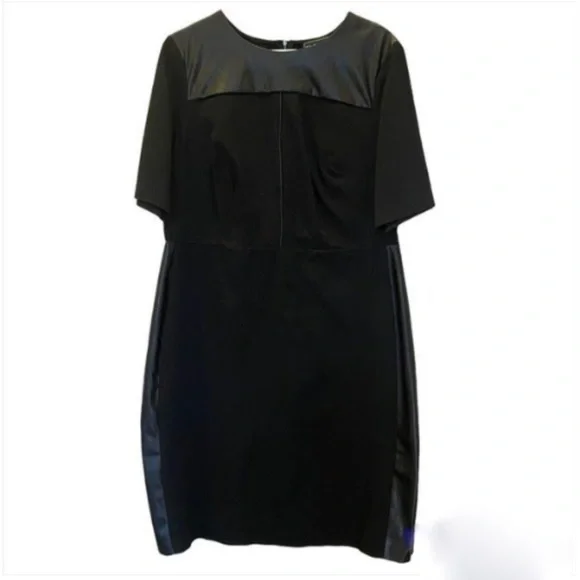 Eloquii | Dresses | Eloquii Premier Bistretch Faux Leather Dress | Poshmark